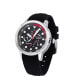 ფოტო #3 პროდუქტის Men's Regatta VIP Day Retrograde Black Silicone Performance Timepiece Watch 46mm