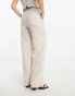 & Other Stories co-ord linen mix tailored trousers in beige