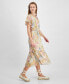 ფოტო #3 პროდუქტის Women's Camellia Ruffled Floral-Print Tie-Waist Dress