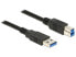 Фото #1 товара Delock 85065, 0.5 m, USB A, USB B, USB 3.2 Gen 1 (3.1 Gen 1), Male/Male, Black