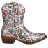 Фото #1 товара Roper Ingrid Floral Snip Toe Cowboy Booties Womens Size 5 B Casual Boots 09-021-