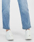 Фото #4 товара Petite Mid-Rise Pull-On Straight Jeans, Created for Macy's