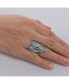 ფოტო #3 პროდუქტის Sterling Silver Women's Statement Ring Heart and Sunburst Design, Sizes 5-10