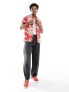 Superdry Hawaiian shirt in surf school red SURF SCHOOL RED, M - фото #3