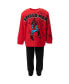 ფოტო #4 პროდუქტის Toddler Boys Spider-Man Fleece Sweatshirt and Pants Outfit Set to (2T - 14-16)