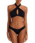 Aqua Swim 297898 Women Halter Style Bikini Top Swimwear Size M