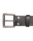 Men's Leather Jean Belt with Roller Buckle and Rivets