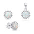 Beautiful opal jewelry set SET231W (earrings, pendant)