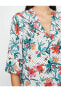 Kadın Çiçek Desenli Bluz