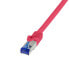 Фото #2 товара Шнур Ethernet Ultraflex Cat.6a S/Ftp красный 3 м - Кабель - Сеть.