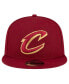 ფოტო #4 პროდუქტის Men's Wine Cleveland Cavaliers Official Team Color 9FIFTY Snapback Hat