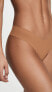 Commando 252252 Womens Classic Thong Underwear Caramel Size M
