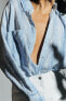 Фото #2 товара Рубашка оверсайз в полоску с блестящей нитью ZARA
