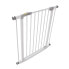 Hauck Clear Step Autoclose Safety Gate for Widths 75-80 cm, Ultra Flat Threshold, Automatic Closing Mechanism, No Drilling, One-Handed Opening, Metal, White