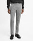 ფოტო #1 პროდუქტის Men's Stretch Fabric Super Slim-Fit Suit Pants