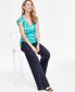 ფოტო #4 პროდუქტის Women's Side-Tie V-Neck Top, Created for Macy's