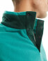 ASOS DESIGN oversized half snap sweatshirt in green polar fleece