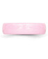 Ceramic Pink Polished Wedding Band Ring