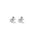 ფოტო #1 პროდუქტის Aurora Bezel Set Solitaire Stud Earrings