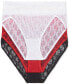 Трусы высокие B.tempt'd Lace Kiss в ассортименте 3 шт. White /Crimson Red / Night, L - фото #2