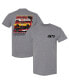 Фото #3 товара Men's Heather Gray NASCAR 75th Anniversary Heritage T-shirt