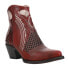 Ferrini Savannah Embroidered Round Toe Cowboy Booties Womens Red Casual Boots 60 10 - фото #2