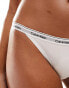 Calvin Klein modern logo string bikini brief in white