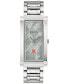 ფოტო #1 პროდუქტის Woman's Frank Lloyd Wright "Pattern #106" Stainless Steel Bracelet Watch 25x45mm