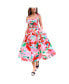 ფოტო #1 პროდუქტის Grace Floral Cotton Sleeveless Midi Dress