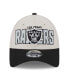 Фото #3 товара Men's Stone, Black Las Vegas Raiders 2023 NFL Draft 9FORTY Adjustable Hat