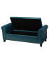 Hayes Contemporary Upholstered Storage Ottoman Bench with Rolled Arms