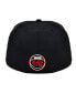 Фото #5 товара Men's Black St. Christopher Club Black Fives Fitted Hat