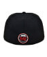 ფოტო #5 პროდუქტის Men's Black St. Christopher Club Black Fives Fitted Hat