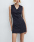 ფოტო #2 პროდუქტის Women's Short Buttoned Dress