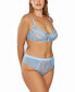 Фото #3 товара Plus Size 2Pc. Lingerie Set Patterned with Soft Lace