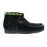 Фото #1 товара Clarks Jamaica Bee Wallabee 26160552 Mens Black Suede Lace Up Chukkas Boots
