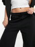 Фото #5 товара Stradivarius wide leg jogger in black