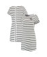 Women's White Las Vegas Raiders Tri-Blend Jovanna Striped Dress