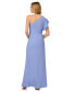 Фото #2 товара Women's Side-Tied One-Shoulder Gown