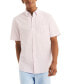 ფოტო #1 პროდუქტის Men's Striped Seersucker Short Sleeve Button-Down Shirt