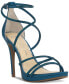 ფოტო #1 პროდუქტის Women's Jaeya Strappy Rhinestone High-Heel Dress Sandals