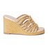 Фото #1 товара COCONUTS by Matisse Laney Wedge Womens Beige Casual Sandals LANEY-714