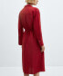 ფოტო #3 პროდუქტის Women's Wrapped Midi Dress