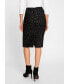 Фото #1 товара Women's Silver & Sequin Tweed Skirt