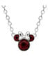 Minnie Mouse Birthstone Necklace