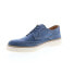 Фото #4 товара Bruno Magli Salento BM2SLNM11 Mens Blue Nubuck Oxfords Wingtip & Brogue Shoes 8