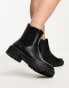 Фото #1 товара New Look flat chunky chelsea boot in black