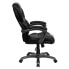 Фото #1 товара High Back Black Leather Executive Swivel Chair With Arms