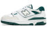 Кроссовки New Balance 550 Мужские бело-зеленые 37 - фото #1