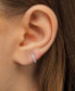 ფოტო #2 პროდუქტის Cubic Zirconia Mini Huggie Earring in 14k Gold Plated Over Sterling Silver
